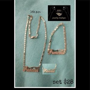 Princess necklace and bracelet set
